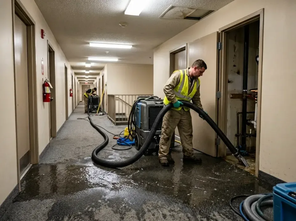 multi-unit-apartment-hallway-f-005 — frequently asked questions, Emergency Burst Pipe Water Extraction & Removal in Hempstea…